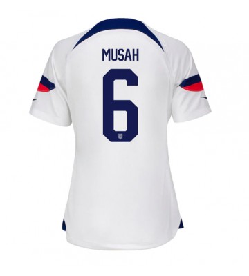Maillot de foot États-Unis Yunus Musah #6 Domicile Femmes Monde 2022 Manches Courte